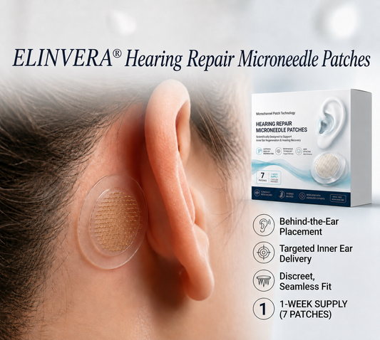 Elinvera® Hearing Repair Microneedle Patches
